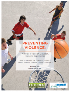 Preventing Violence: A Review Of Research, Evaluation, Gaps, And ...