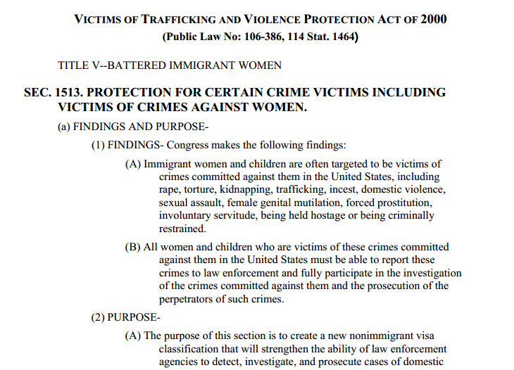 Victims Of Trafficking And Violence Protection Act Of 2000 - Futures ...